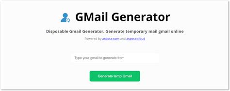 temporary disposable gmail|gmail generator with inbox.